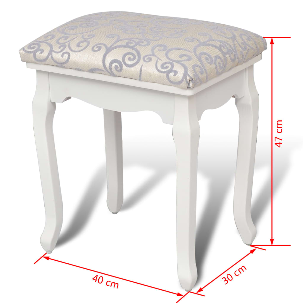 Julian Bowen Sgabello Da Toeletta Richmond - Grigio Elefante, Design Elegante In Rovere