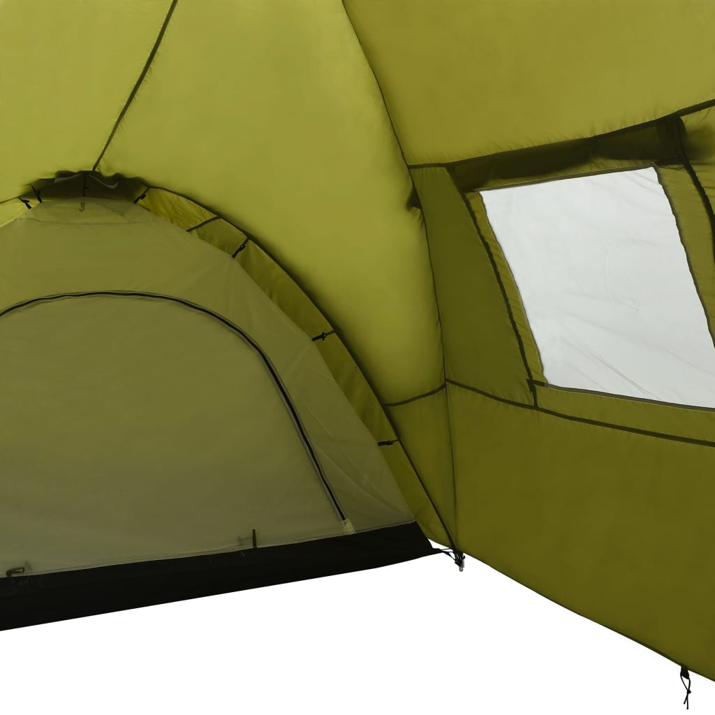 vidaXL Tenda Igloo da Campeggio 650x240x190 cm per 8 Persone Verde