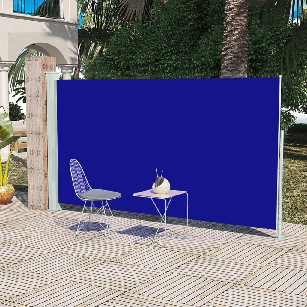 vidaXL Tendalino Laterale per Patio Terrazzo 160 x 300 cm Blu