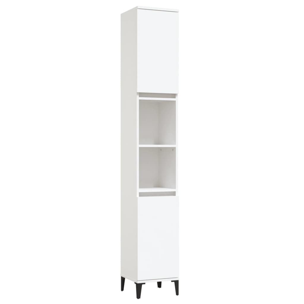 Armadietto Bagno Rovere Marrone 25x26,5x170cm Legno Multistrato