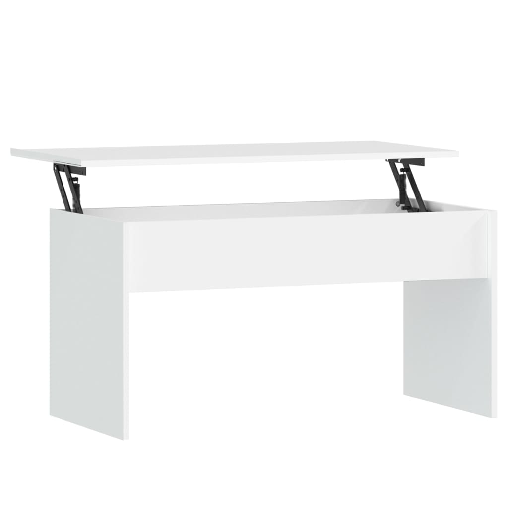 vidaXL Tavolino da Salotto Bianco 102x50,5x52,5cm in Legno Multistrato