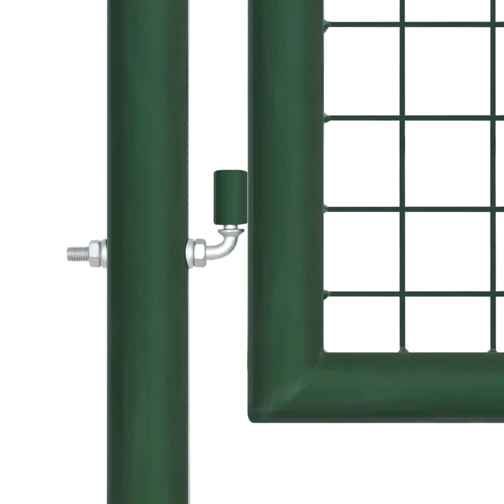 vidaXL Cancello di Recinzione in Acciaio 350x75 cm Verde