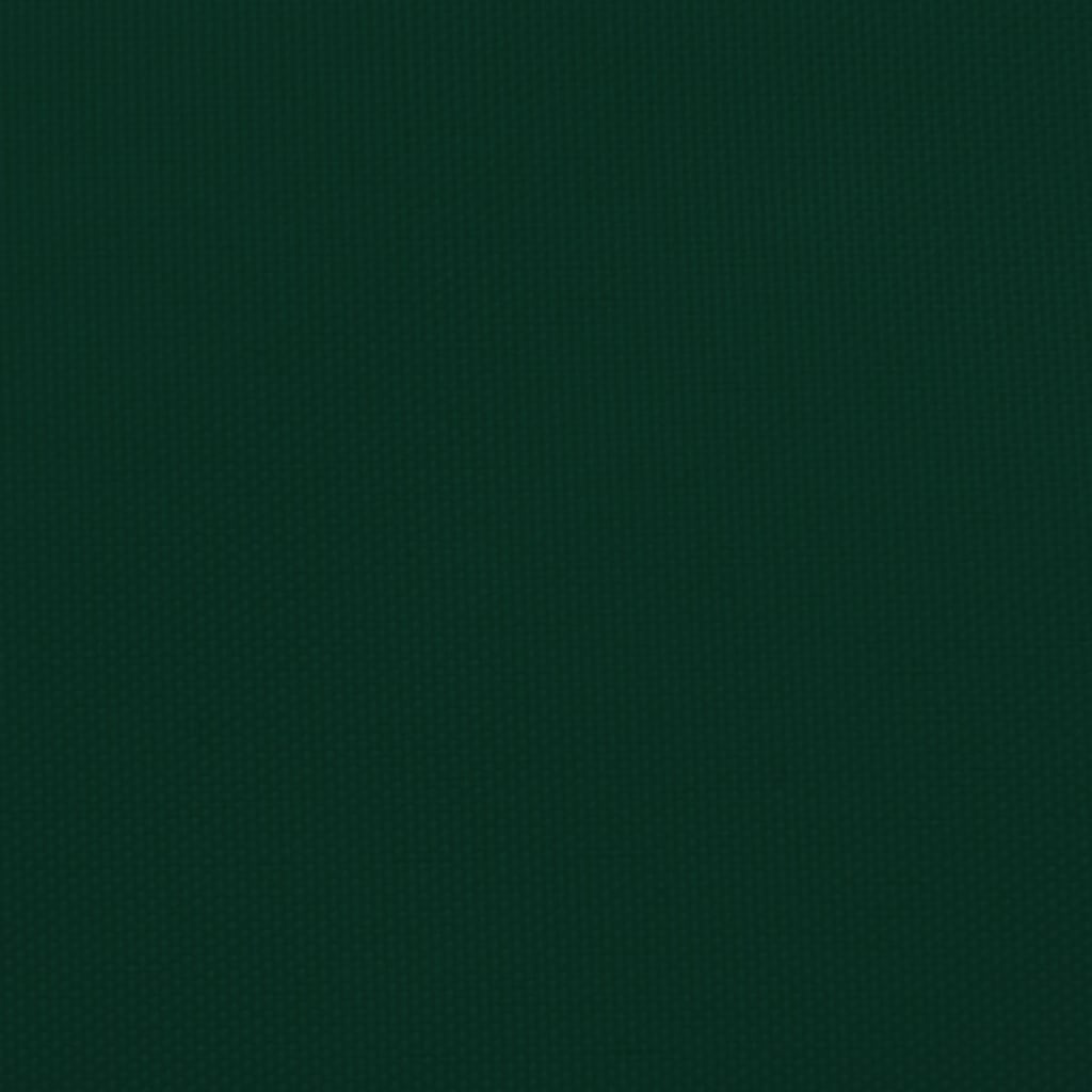 vidaXL Parasole a Vela Oxford Rettangolare 3x5 m Verde Scuro