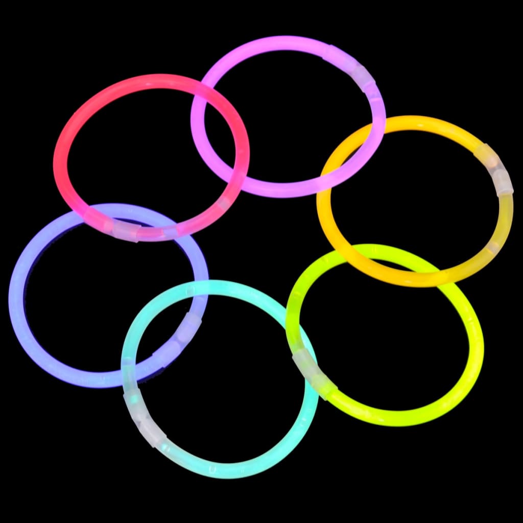 500 pezzi Bastoncini luminosi multicolori con connettori diversi