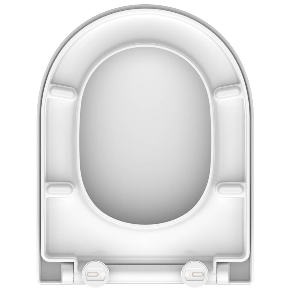 SCHÜTTE Tavoletta WC in Duroplast WHITE Forma a D
