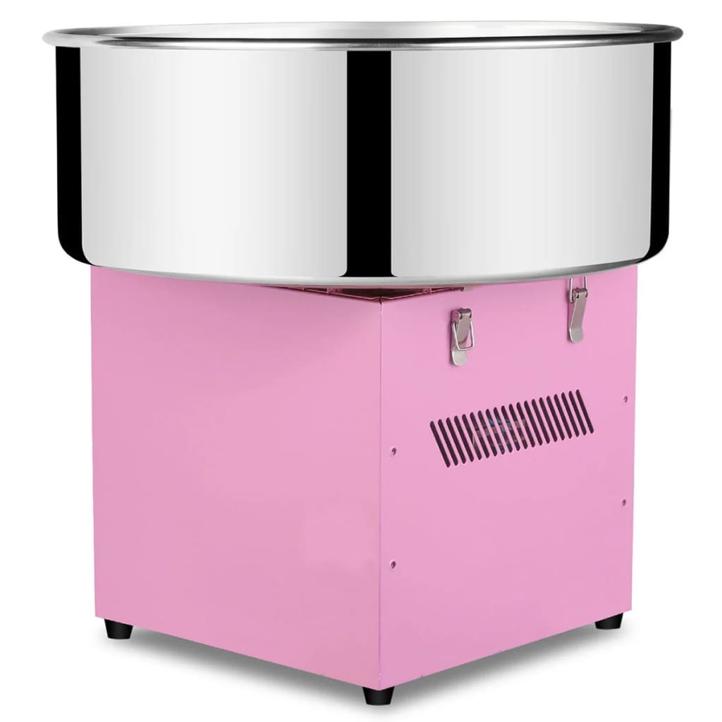 Macchina per zucchero filato professionale in acciaio inox 1 kW rosa