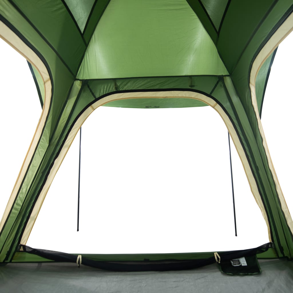 vidaXL Tenda Campeggio 4 Persone Verde Rilascio Rapido Impermeabile