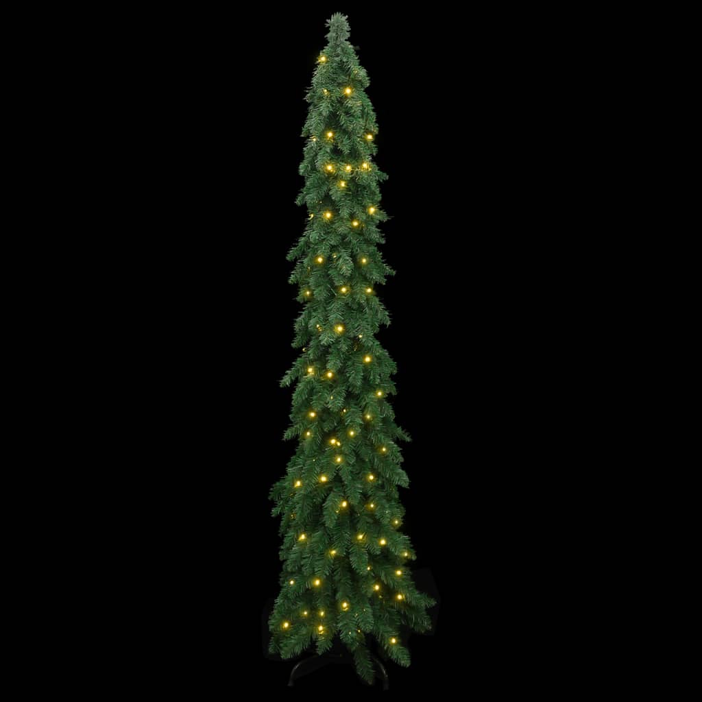 vidaXL Albero di Natale Artificiale Preilluminato con 100 LED 180 cm
