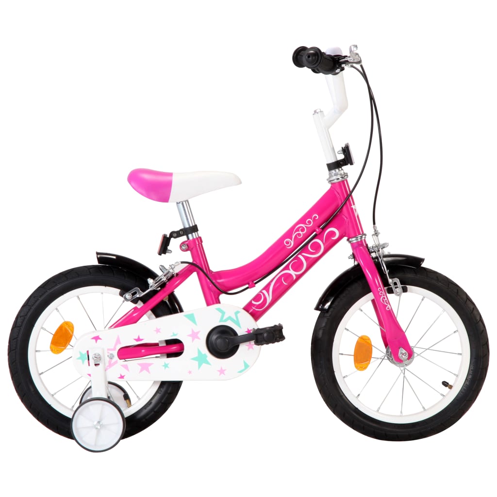 vidaXL Bici per Bambini 14 Pollici Nera e Rosa | vidaXL.it