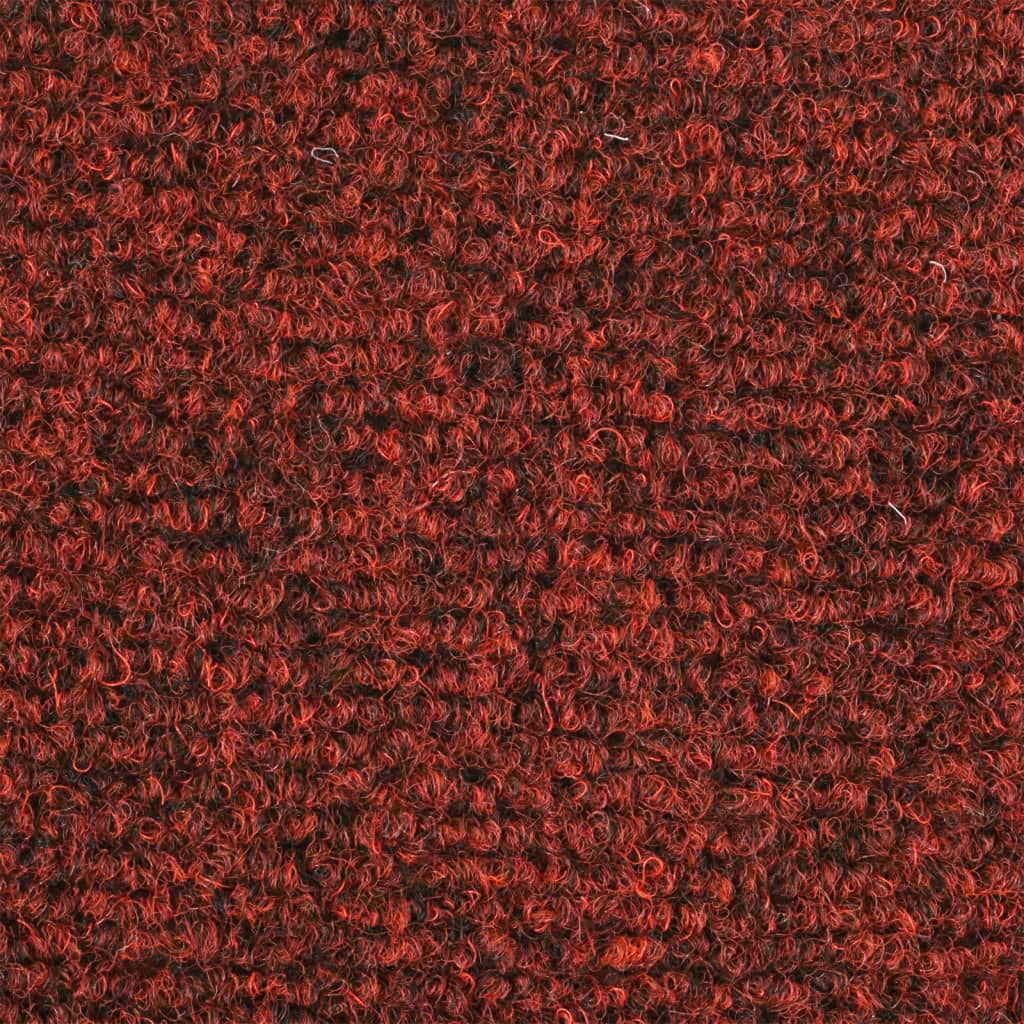 vidaXL Tappetini Autoadesivi per Scale 15 pz 65x21x4 cm Rosso