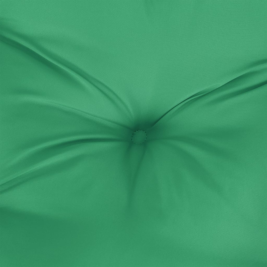 vidaXL Cuscini per Sedie 4 pz Verde 120x50x7 cm in Tessuto