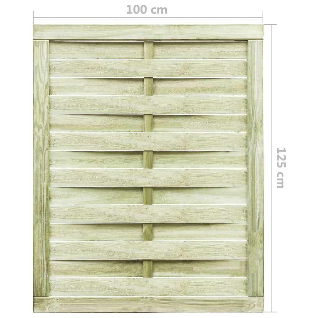 vidaXL Cancello da Giardino Legno di Pino Impregnato 100x125 cm Verde