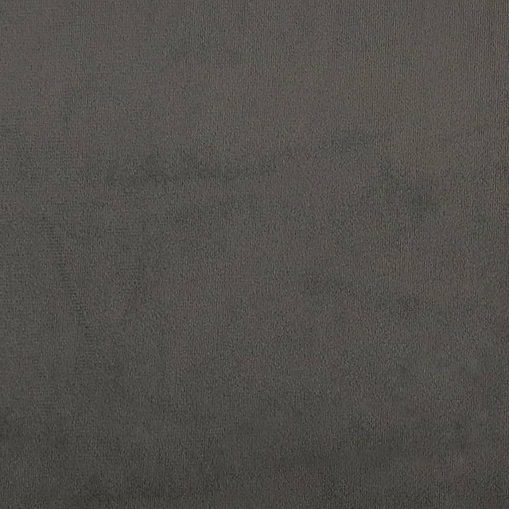 vidaXL Divano a 2 Posti grigio scuro140 cm in Velluto