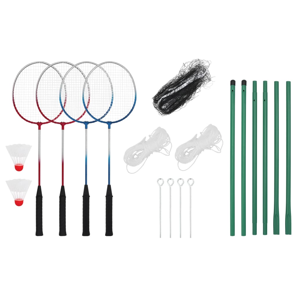 Photo: vidaxl.it Complete Family Badminton Set with Net and 4 Rackets
