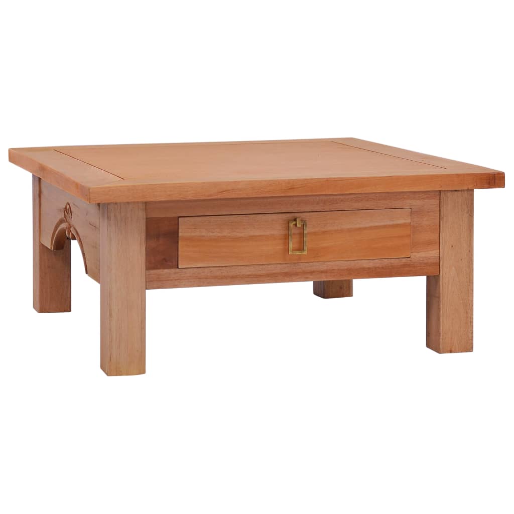 vidaXL Tavolino da Salotto 68x68x30 cm in Legno Massello di Mogano