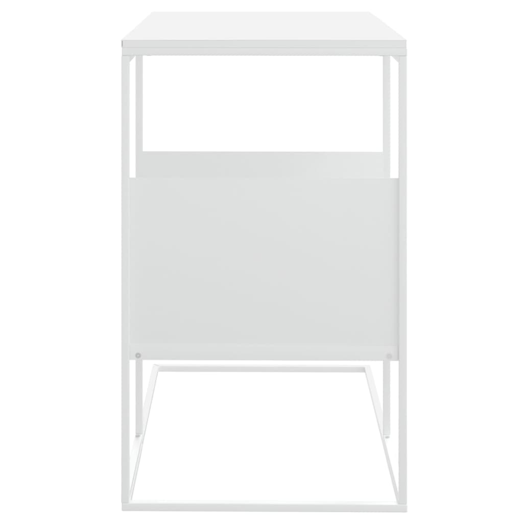 vidaXL Tavolino Bianco 55x36x59,5 cm Legno Multistrato