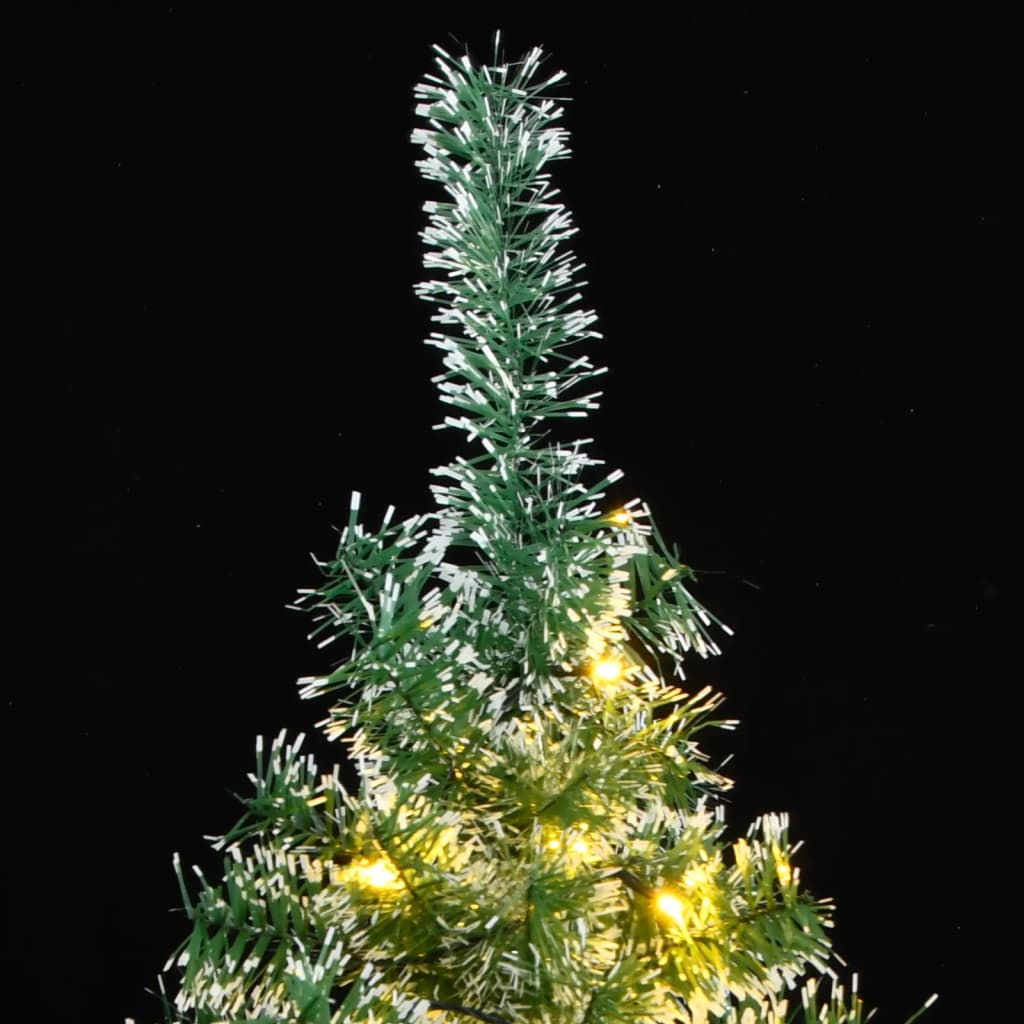 vidaXL Albero di Natale Artificiale con 150 LED e Neve Fioccata 150 cm