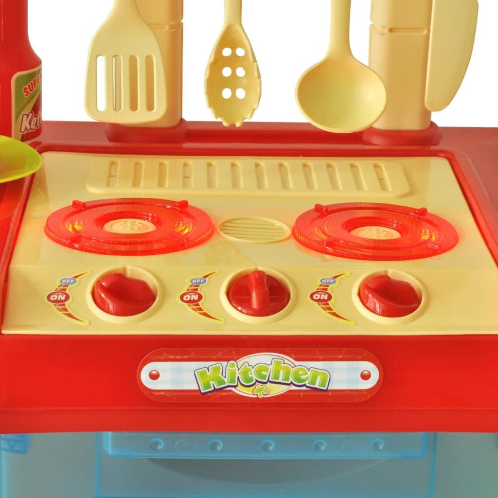 vidaXL Cucina Giocattolo per Bambini con Effetti Luce/Suoni