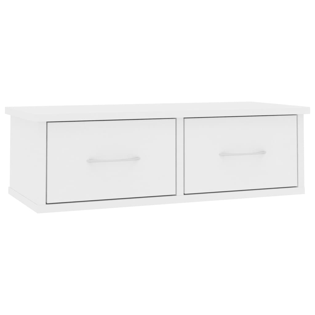 VidaXL Credenza Bianco Cassetti E Ante 100x35x98,5 Cm – Mobile Contenitore In Legno Multistrato Per Soggiorno, Ingresso O Ufficio - 4