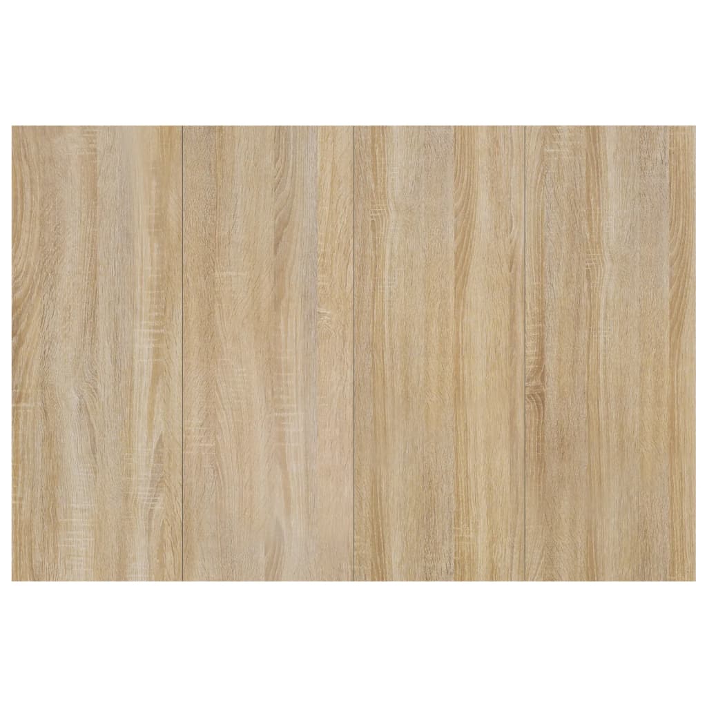 vidaXL Testiera con testiera Rovere fumé 180 cm Legno multistrato