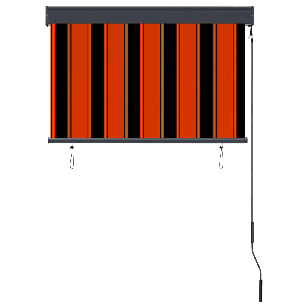 vidaXL Tenda a Rullo per Esterni 100x250 cm Arancione e Marrone