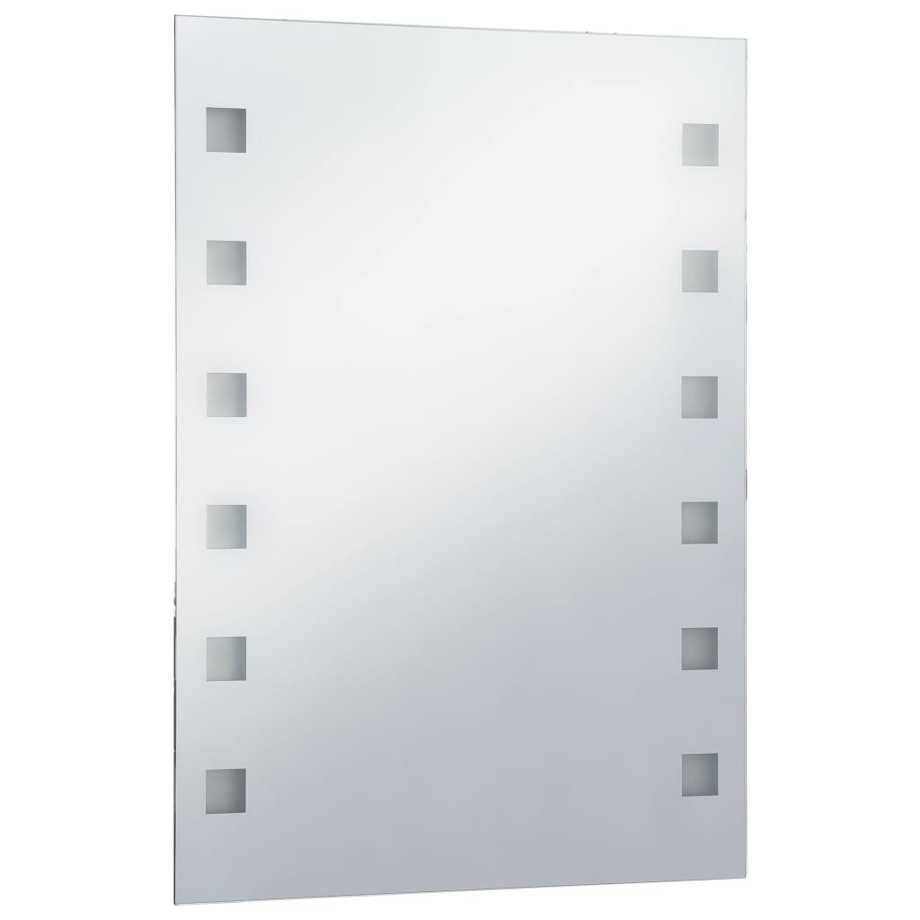 vidaXL Specchio da Parete a LED per Bagno 60x80 cm
