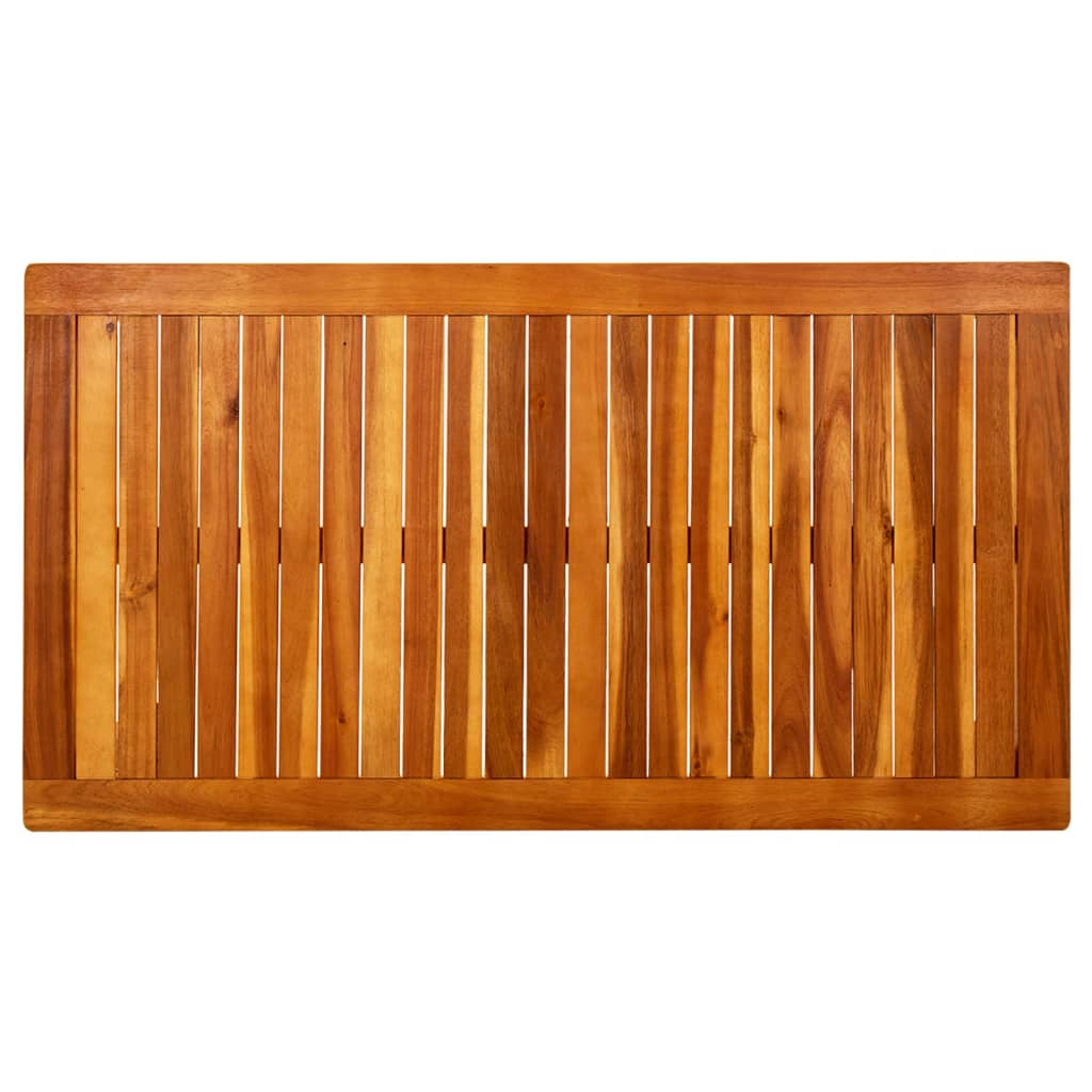 vidaXL Tavolino da Giardino 110x60x45 cm in Legno Massello di Acacia