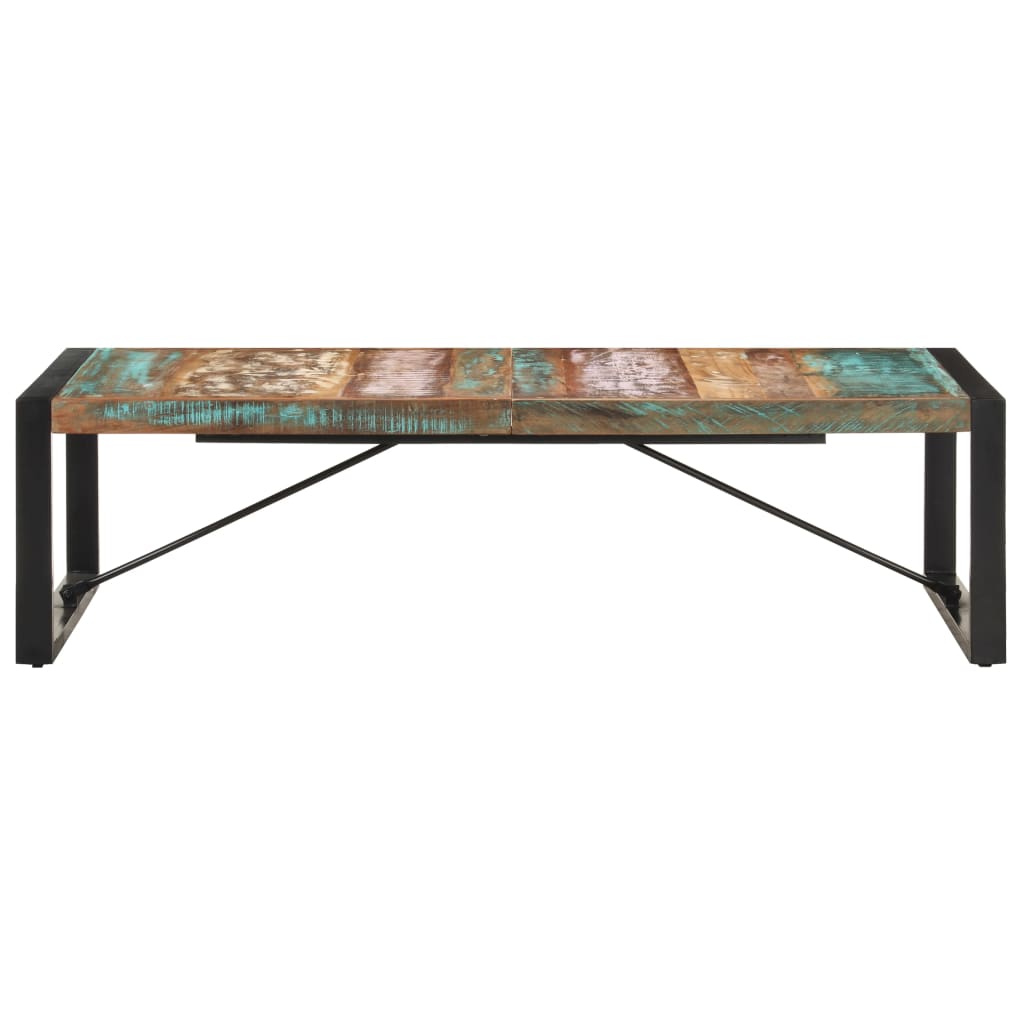 vidaXL Tavolino da Salotto 140x70x40 cm in Legno Massello di Recupero