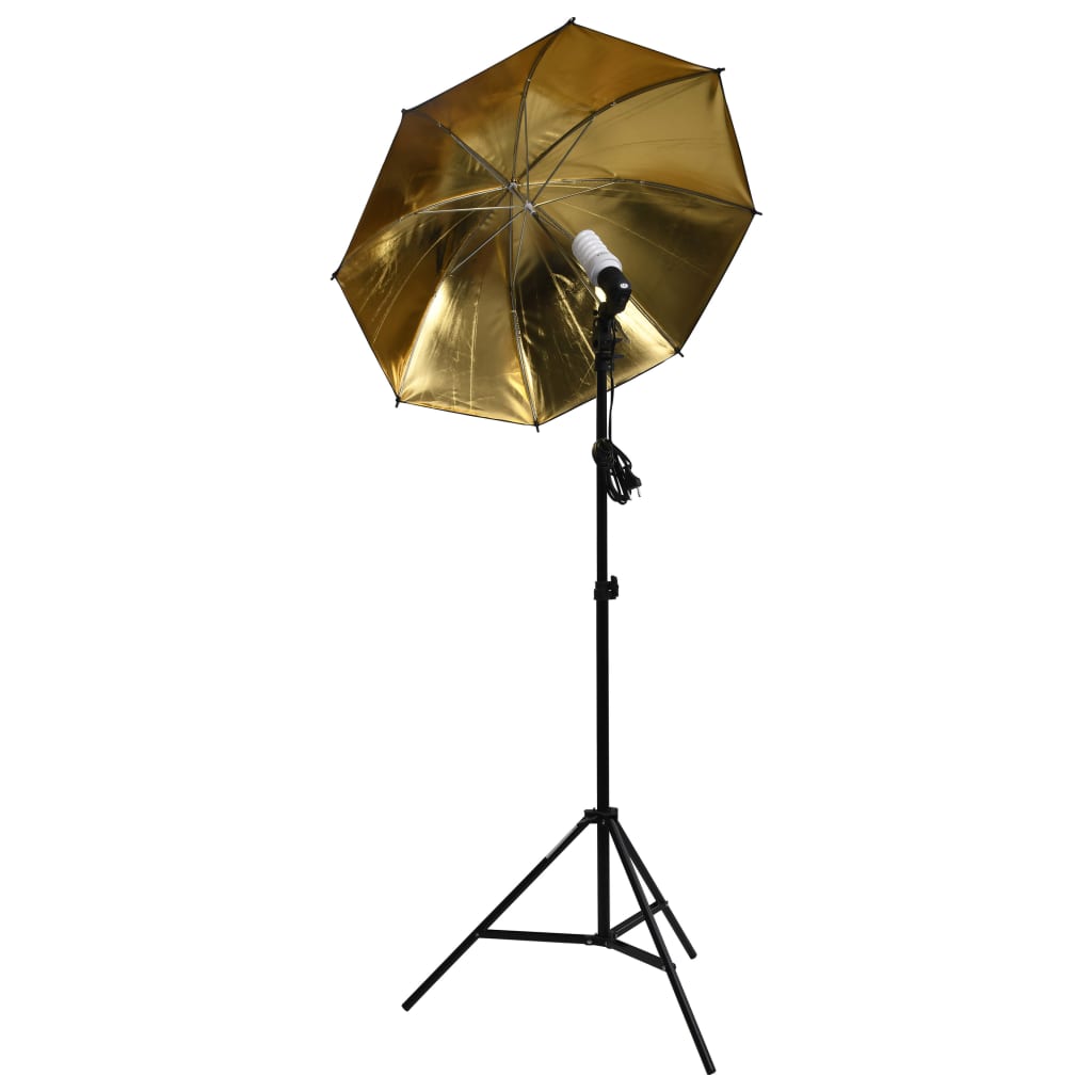 vidaXL Kit per Studio Fotografico con Set Illuminazione e Softbox