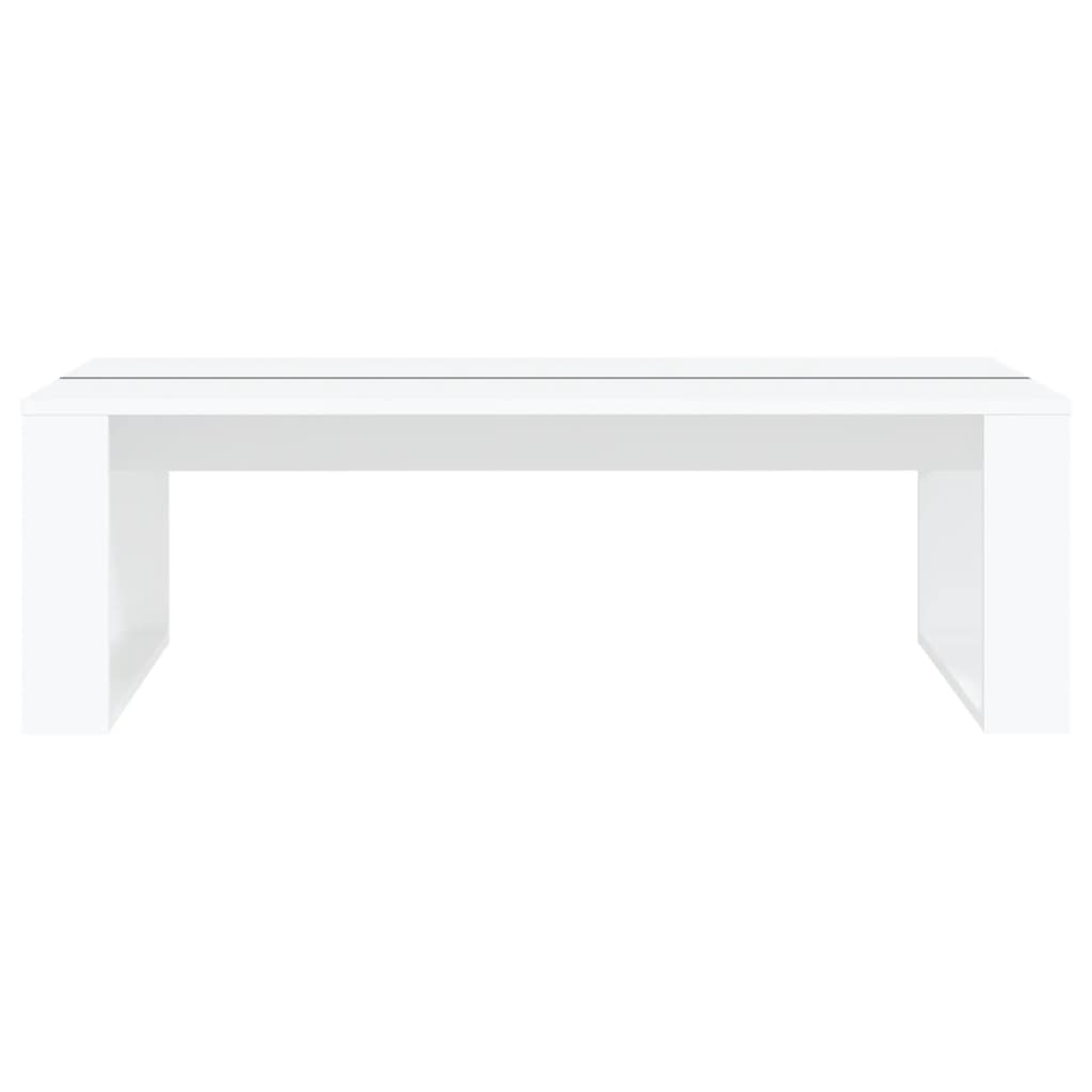 vidaXL Tavolino da Salotto Bianco 110x50x35 cm in Legno Multistrato