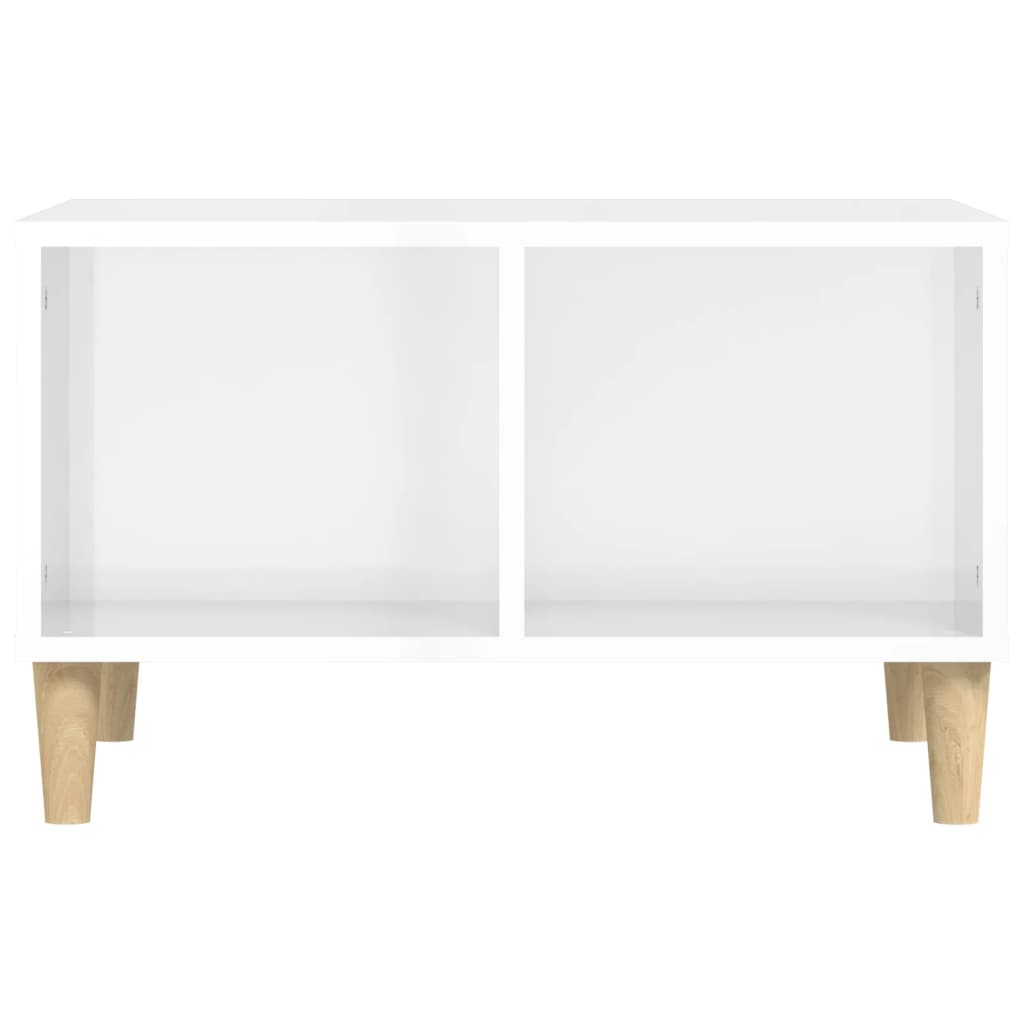 vidaXL Tavolino Salotto Bianco Lucido 60x50x36,5 cm Legno Multistrato
