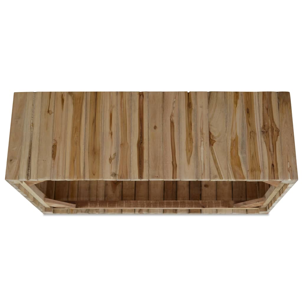vidaXL Tavolino da Salotto in Legno di Teak Autentico 90x50x30 cm