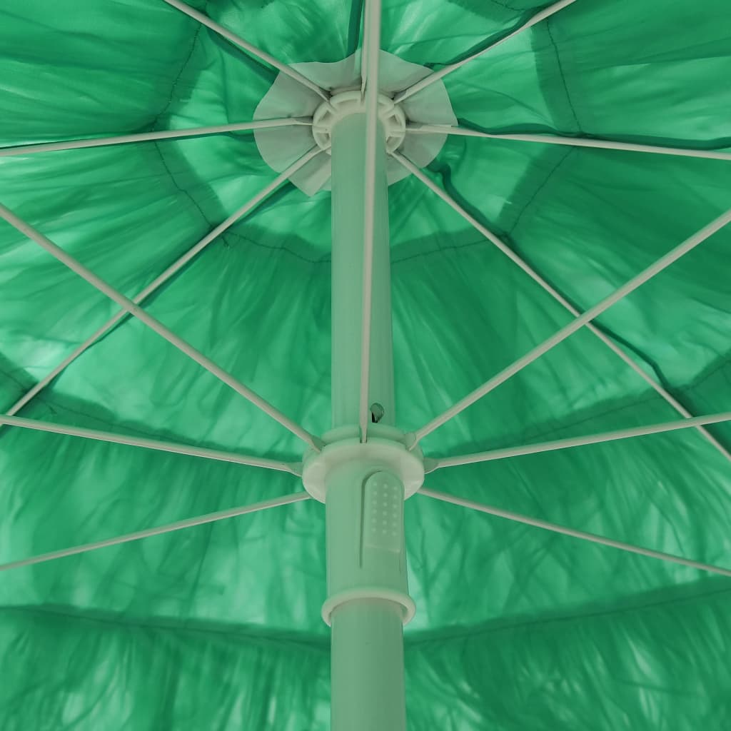 vidaXL Ombrellone da Spiaggia Hawaii Verde 180 cm