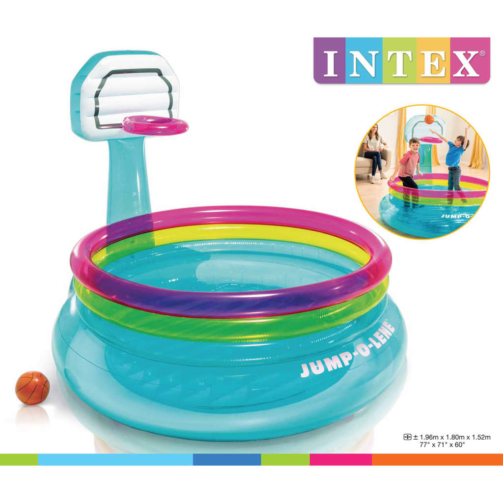 Intex Gonfiabile per Bambini Jump-O-Lene Pallacanestro PVC