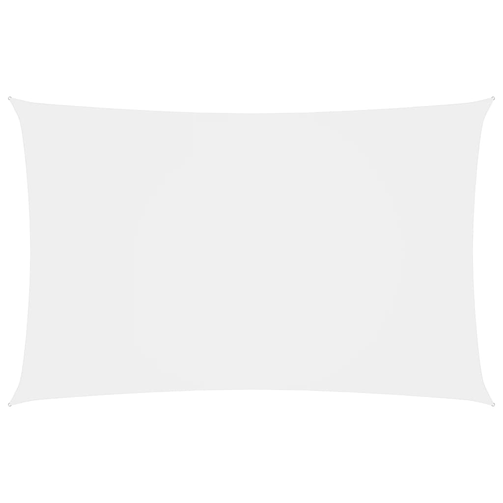 vidaXL Parasole a Vela Oxford Rettangolare 2x4,5 m Bianco