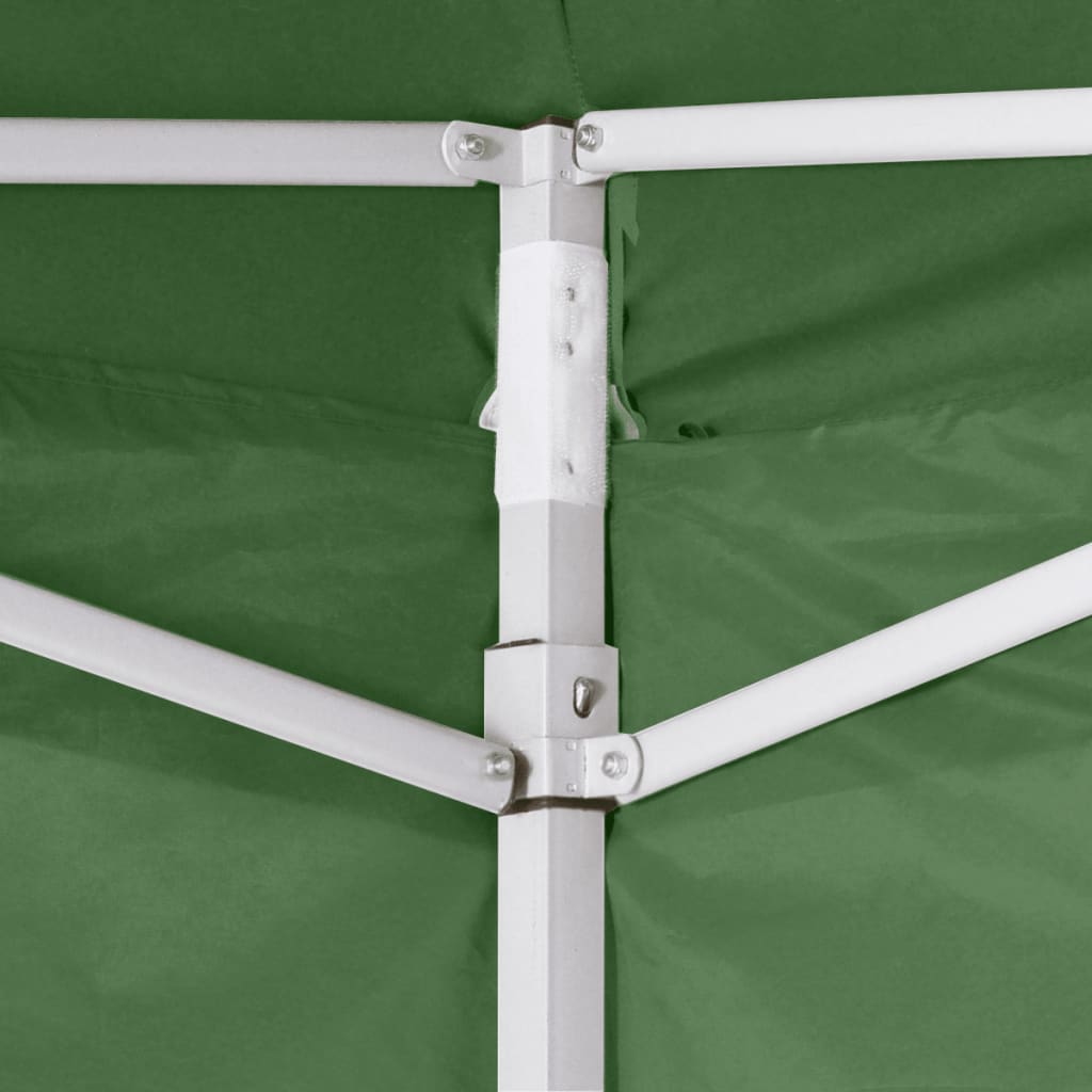 vidaXL Tenda Pieghevole con 2 Pareti 3x3 m Verde