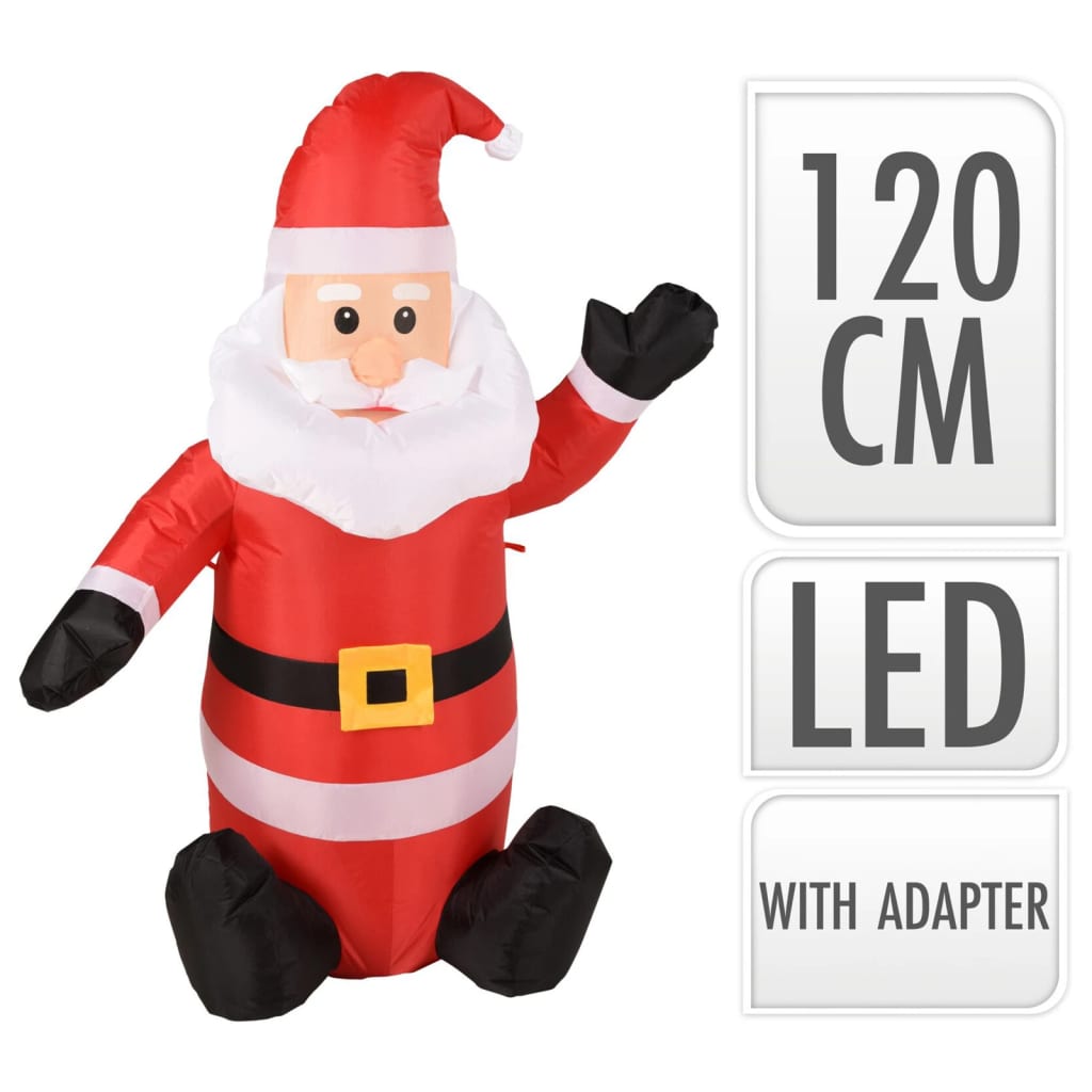 Ambiance Babbo Natale Gonfiabile a LED 120 cm