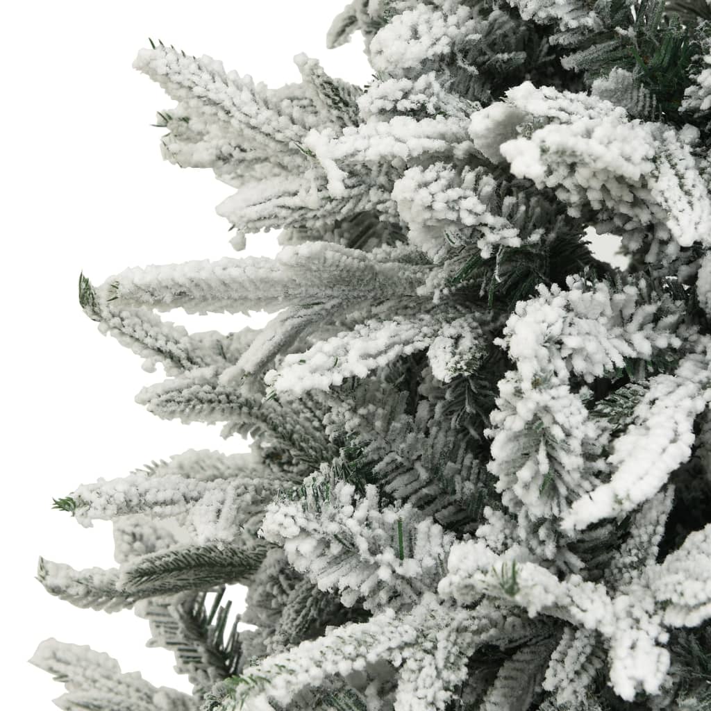 vidaXL Albero di Natale Artificiale con Neve Verde 210 cm in PVC e PE