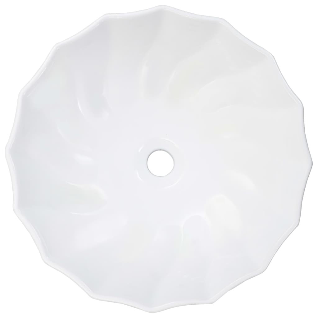 vidaXL Lavandino 46x17 cm in Ceramica Bianco