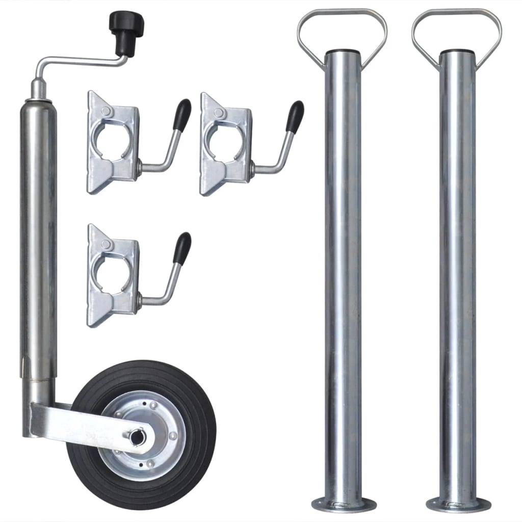 Alko Automatikstützrad 500 KG 35 CM 60 MM Hub Supporto Ruota Automatico