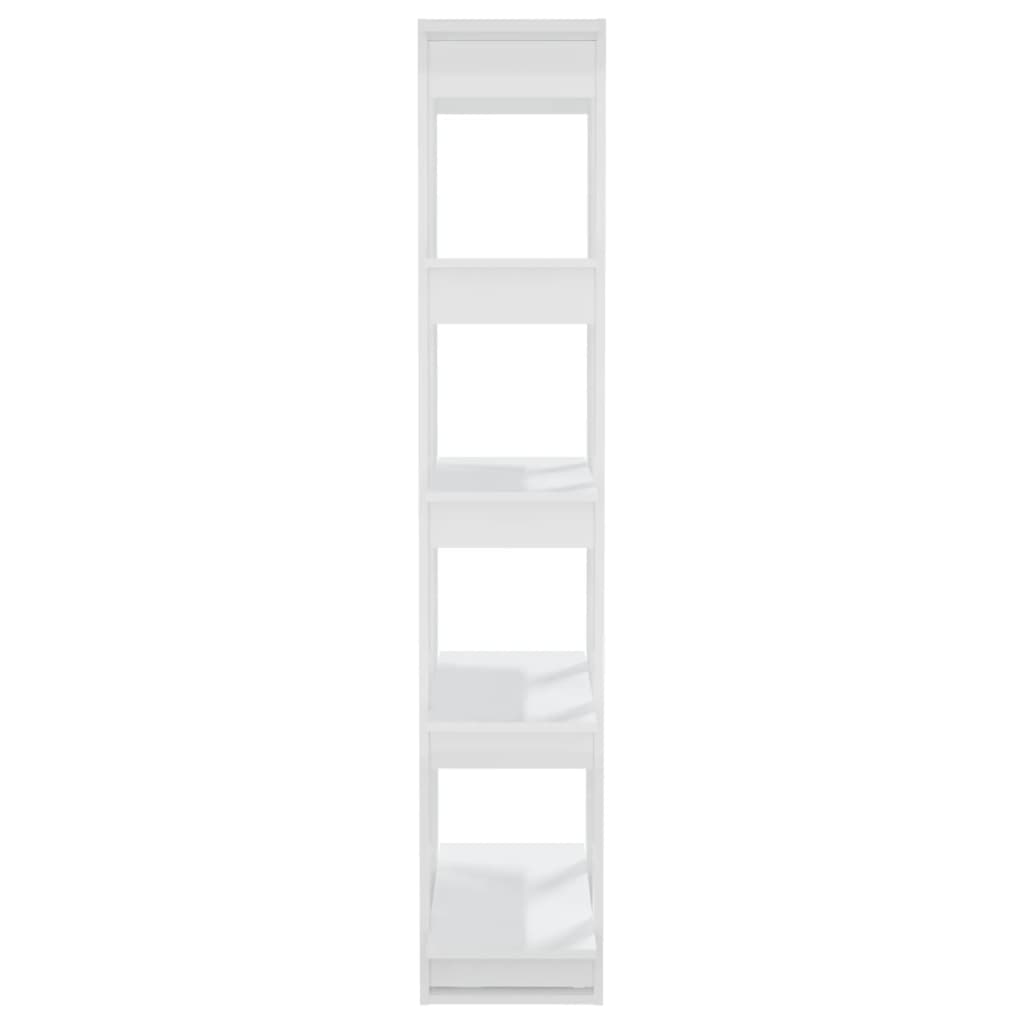 vidaXL Libreria/Divisorio Bianco Lucido 80x30x160 cm
