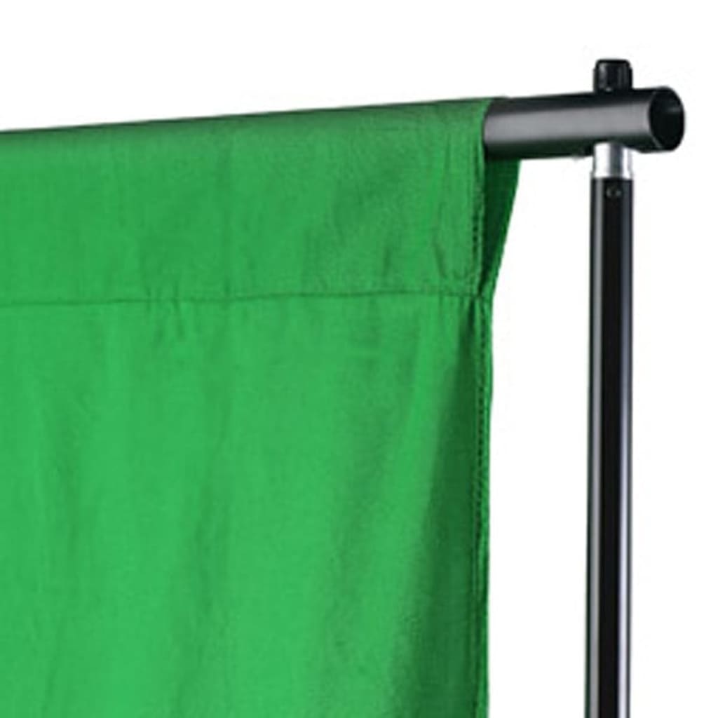 vidaXL Fondale in Cotone Verde 300x300 cm per Croma Key