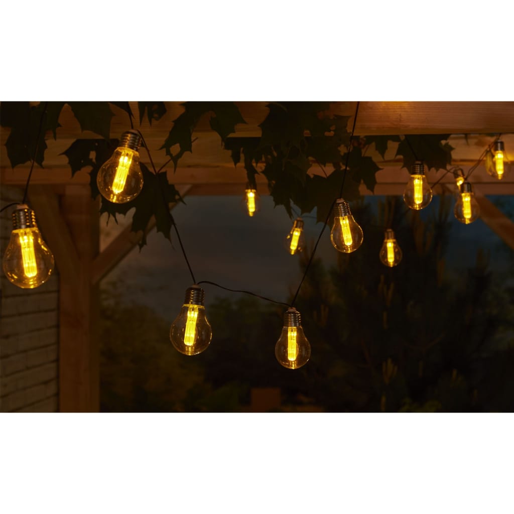 Luxform Stringa di Luci Solari a LED da Giardino Corfu Trasparente