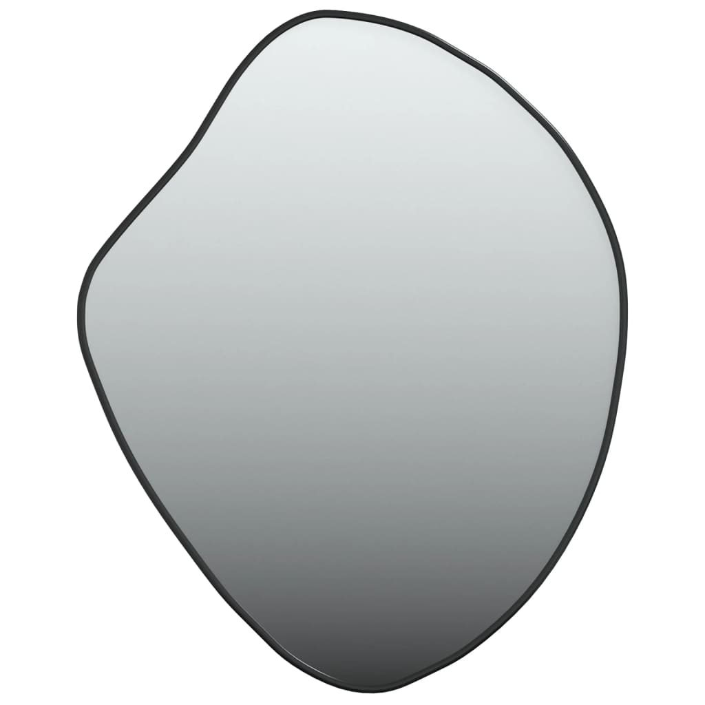 vidaXL Specchio da Parete Nero 60x50 cm
