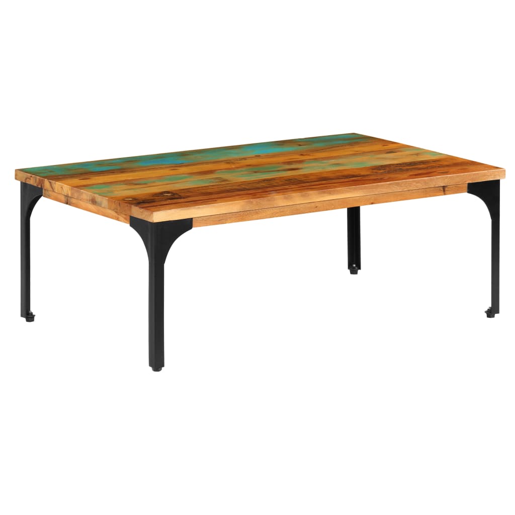 vidaXL Tavolino da Salotto 100x60x35 cm Legno Massello di Recupero