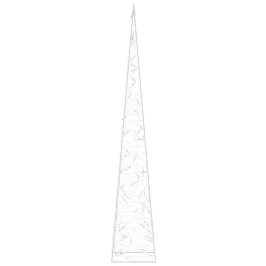 vidaXL Cono Luce LED Decorativo Acrilico Bianco Freddo 120 cm