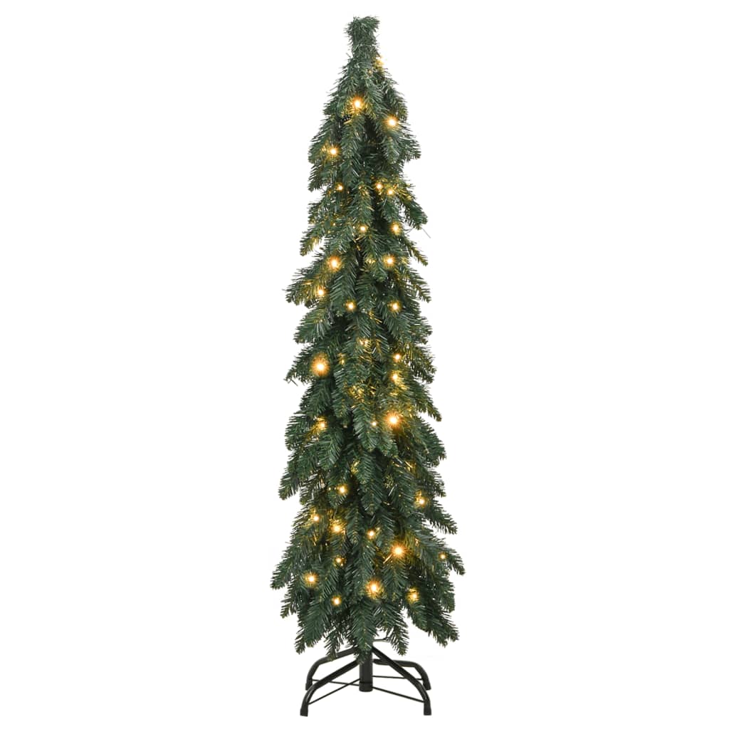 vidaXL Albero di Natale Artificiale Preilluminato con 60 LED 120 cm