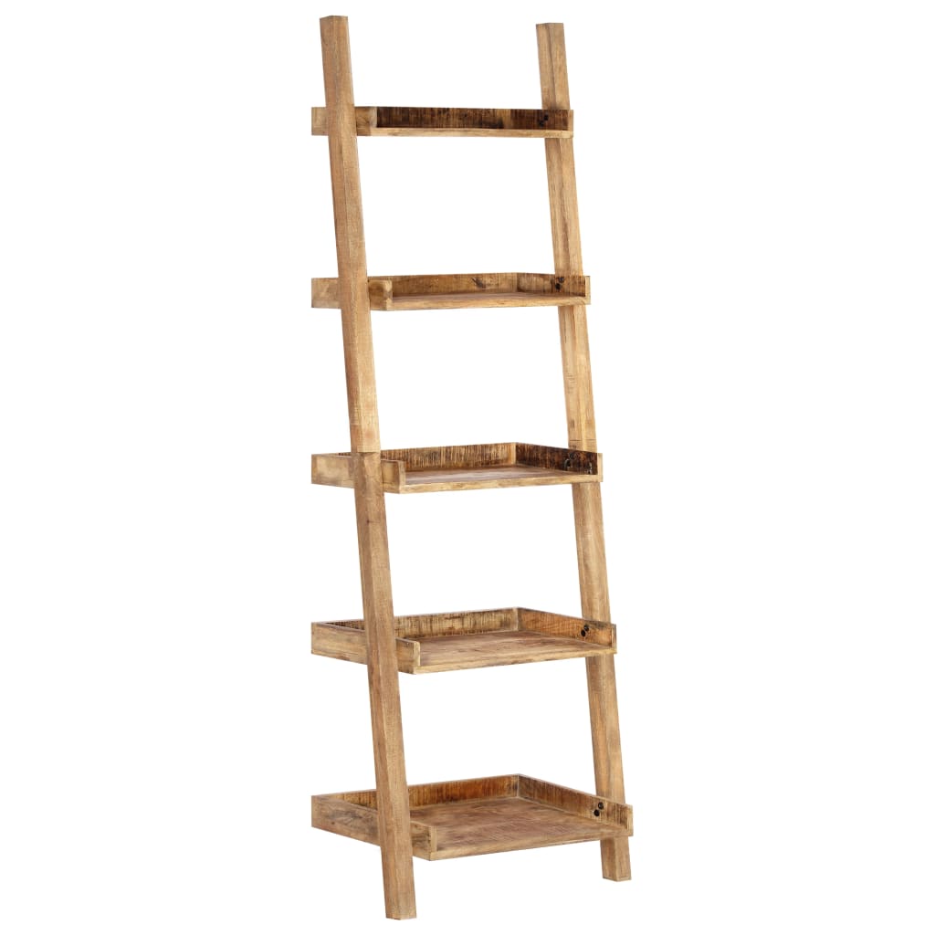 vidaXL Ladder Shelf Brown 75x37x205 cm solido Mango Legno