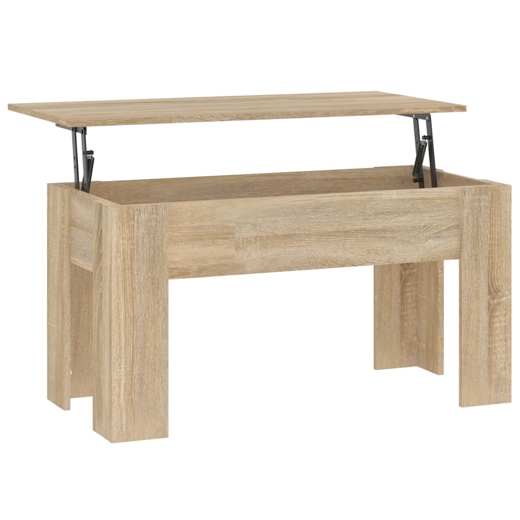 vidaXL Tavolino da Salotto Rovere Sonoma 101x49x52cm Legno Multistrato