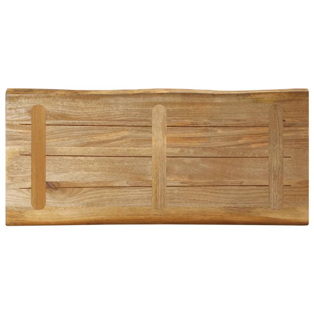 Piano Scrivania In Legno Massello Di Mango 120x50 Cm - Tavolo Rustico Fai Da Te